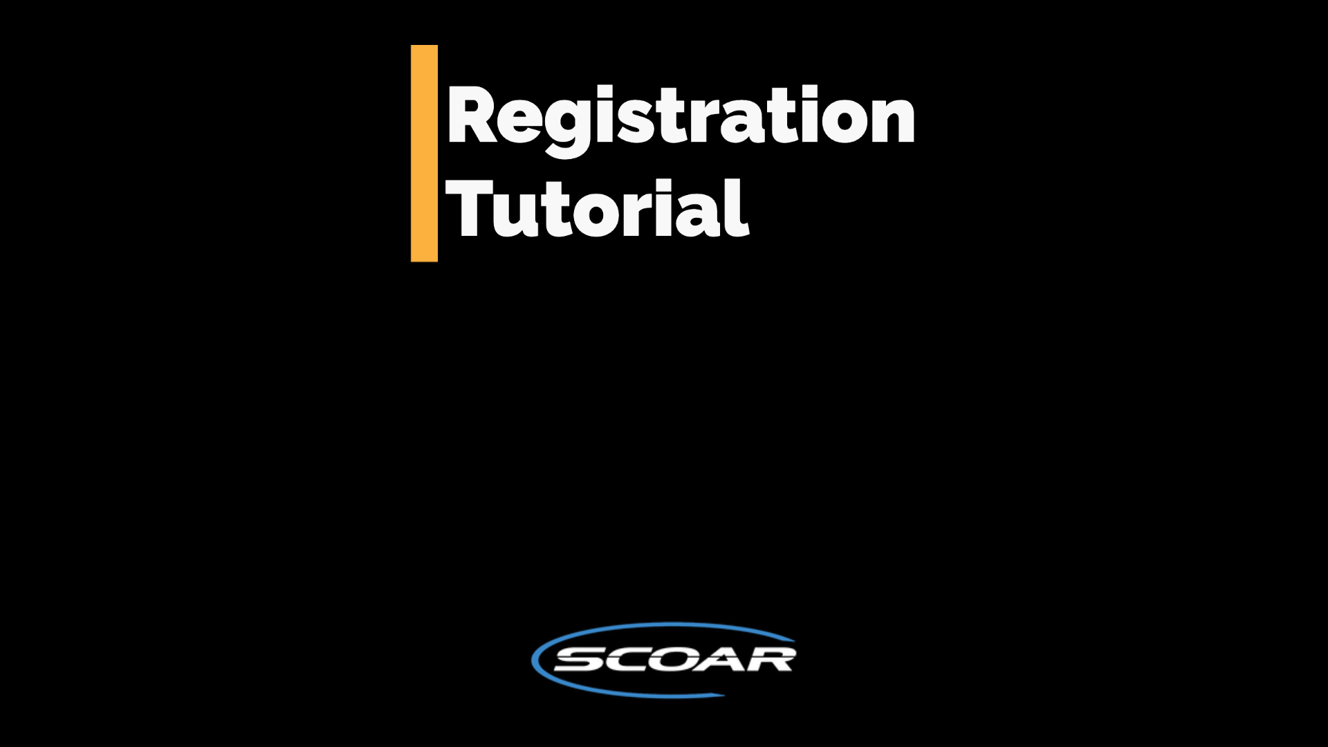 scoar registration tutorial